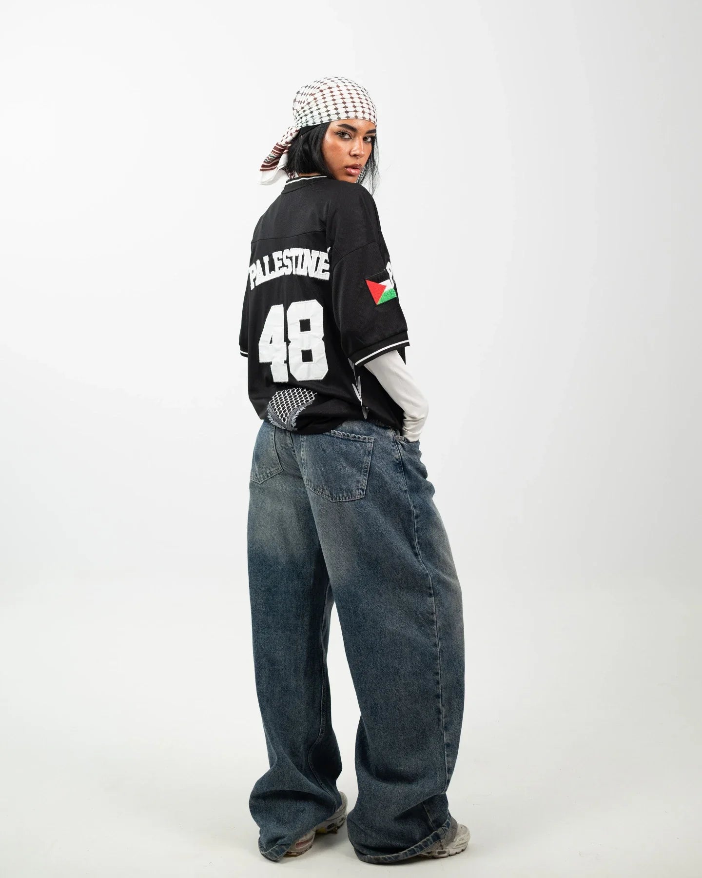Olive Roots — 48 Game Jersey — Black & White