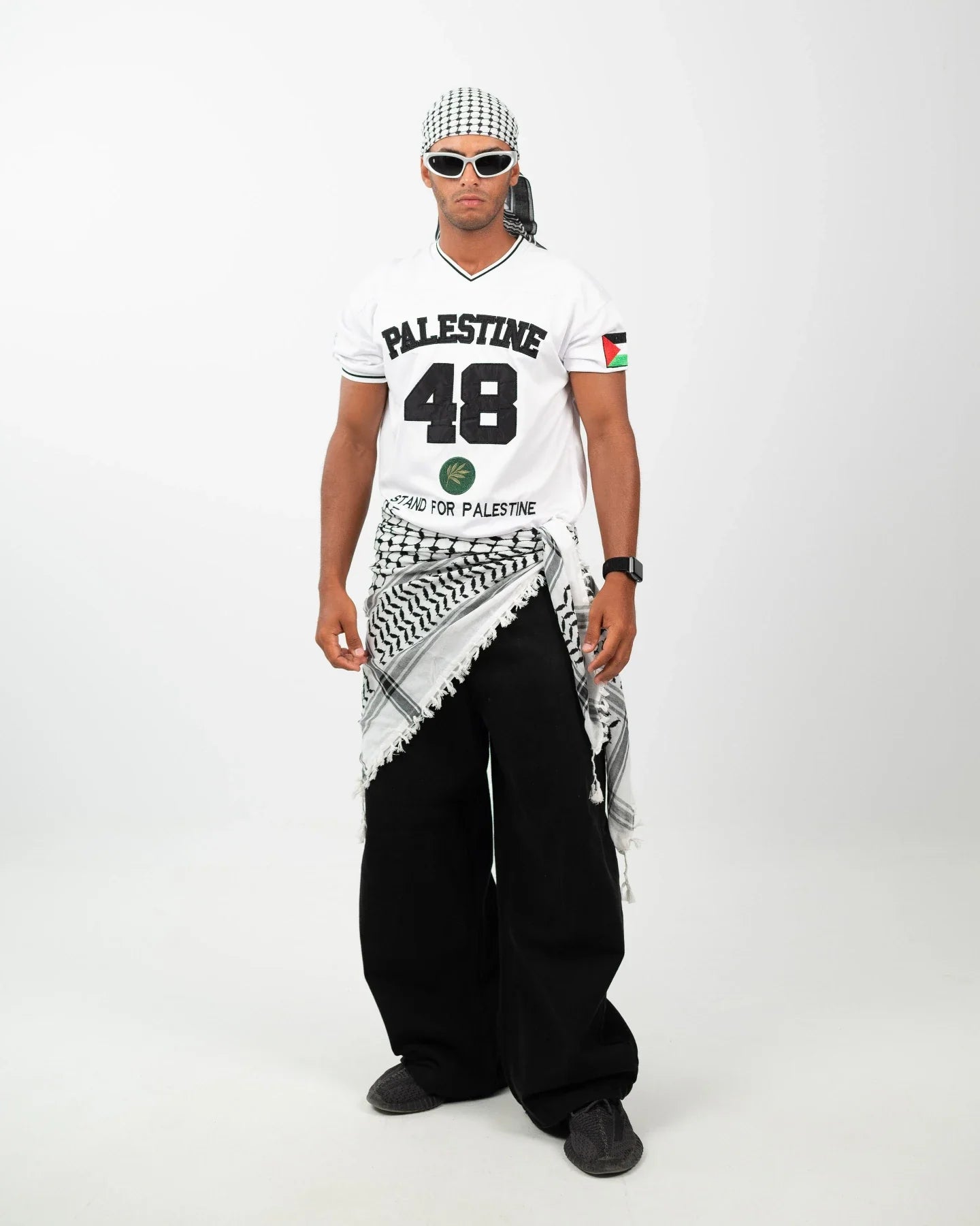 Olive Roots — 48 Game Jersey — Black & White