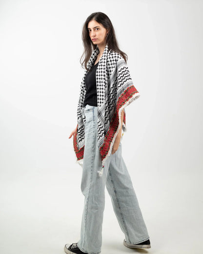 The Road Home — Tatreez-Stripe Kuffiyeh