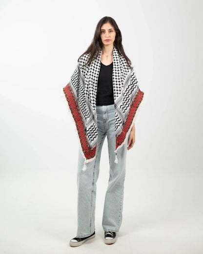 The Road Home — Tatreez-Stripe Kuffiyeh