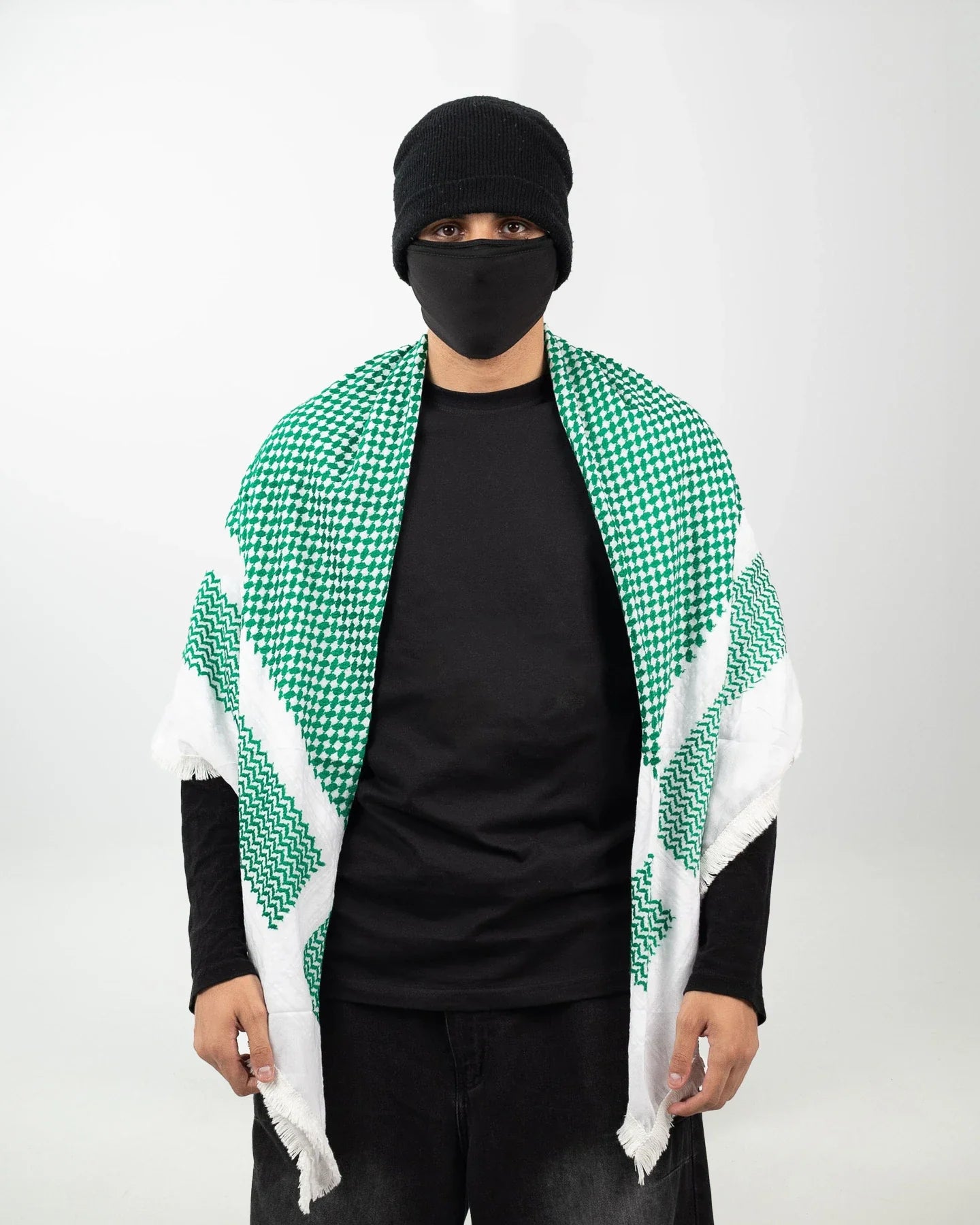 Green Premium Palestinian Kuffiyeh