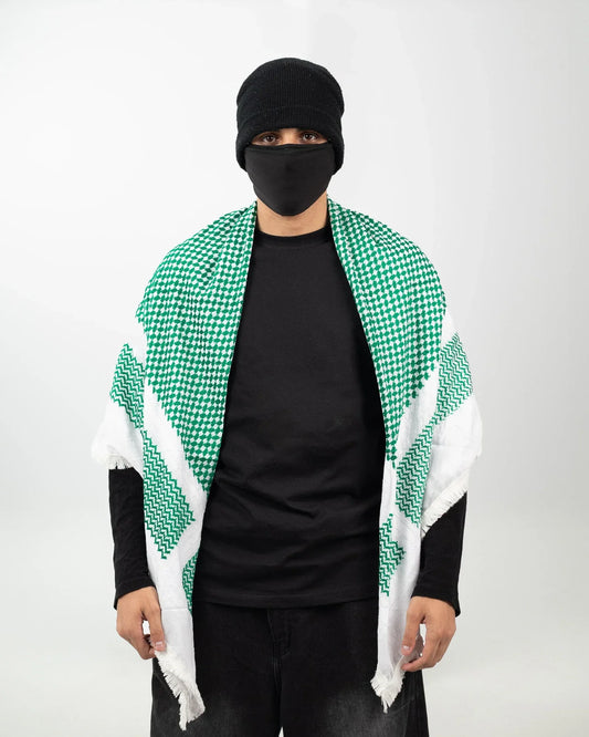 Green Premium Palestinian Kuffiyeh