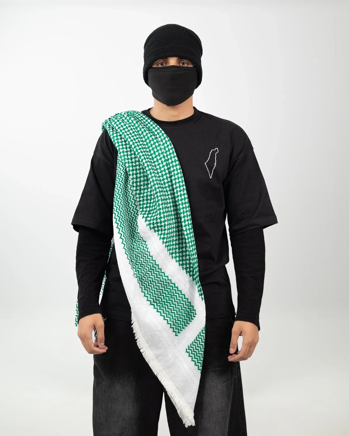 Green Premium Palestinian Kuffiyeh