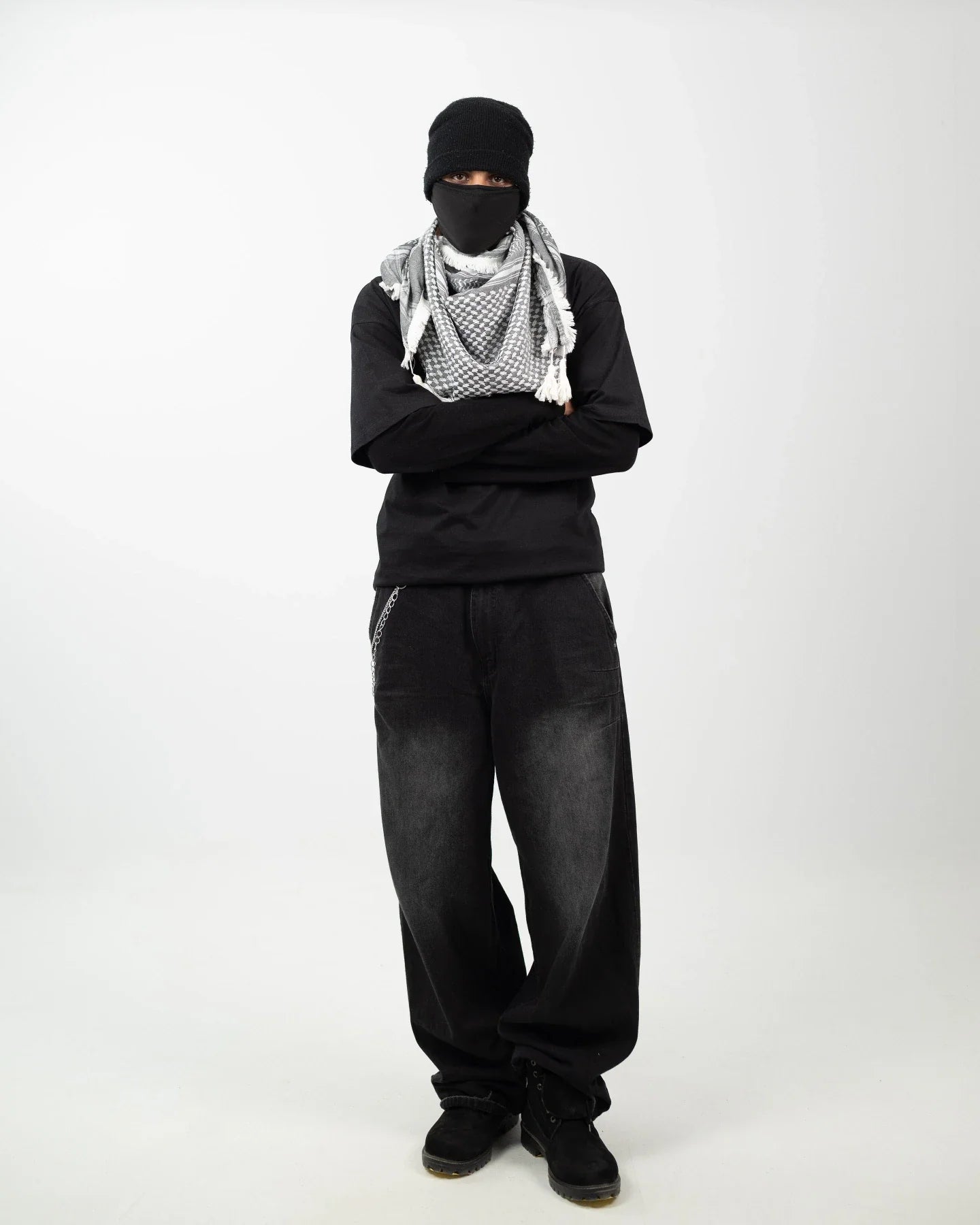 Premium Silver Palestinian Kuffiyeh