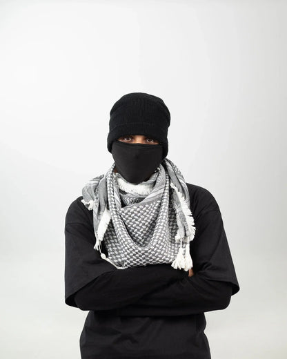 Premium Silver Palestinian Kuffiyeh