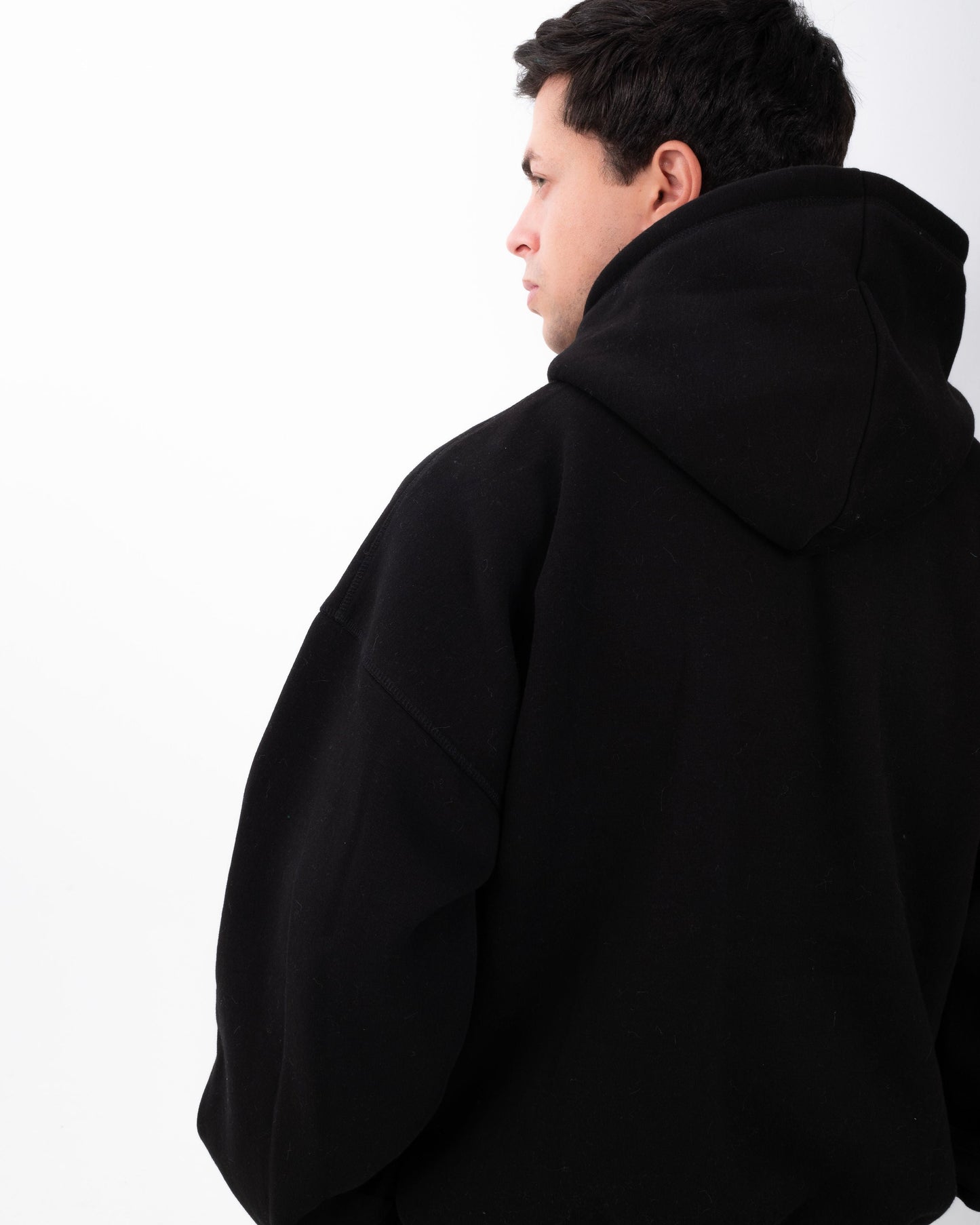 YAFA MIDNIGHT BLACK STITCHED HOODIE – RESPECT EXISTENCE EDITION