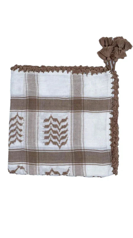 White X Café Palestinian Keffiyeh