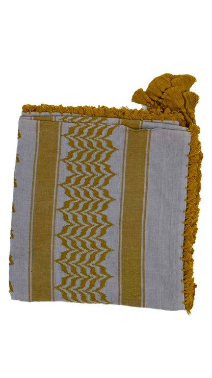 Silver X Cumin Palestinian Keffiyeh